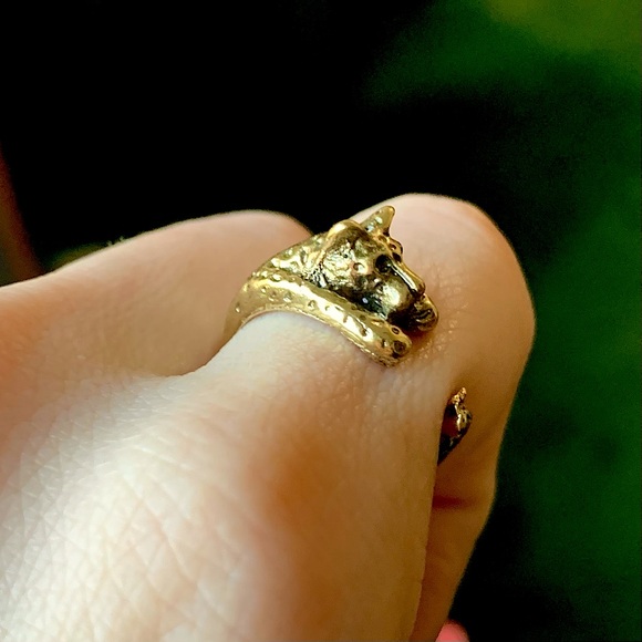 Gold Leopard Adjustable Ring 🐆 - Picture 10 of 11